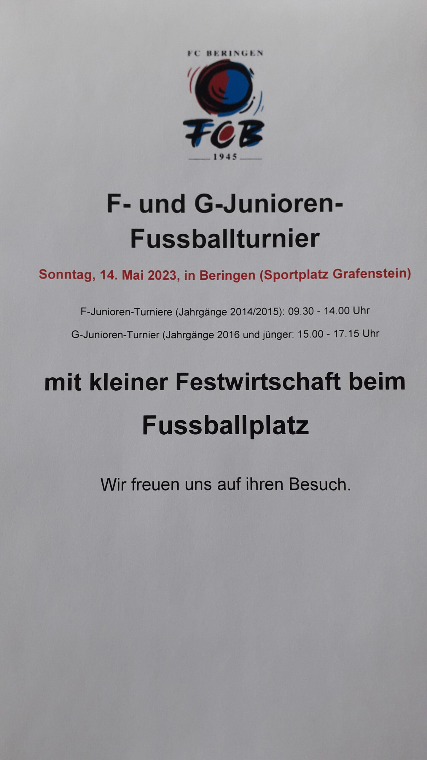 F- und G-Junioren-Fussballturnier